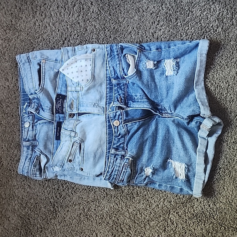 "2 Art Class / 1 Lucky Brand" Jean shorts